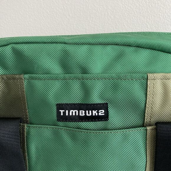 Timbuk2 Classic Messenger Bag Green Colorblock Bicycle Commute Laptop College - Picture 2 of 12